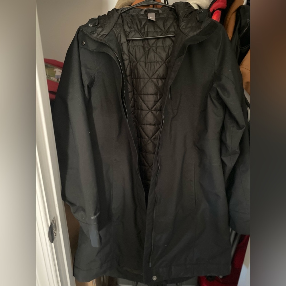 Eddie Bauer Rain Jacket, black, small